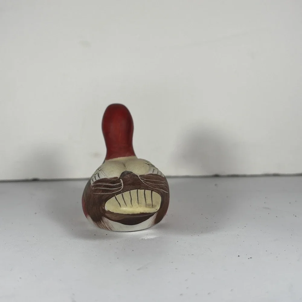 Vintage‎ Redhead Diving Duck Hand Painted Porcelain Decoy Bird Decor